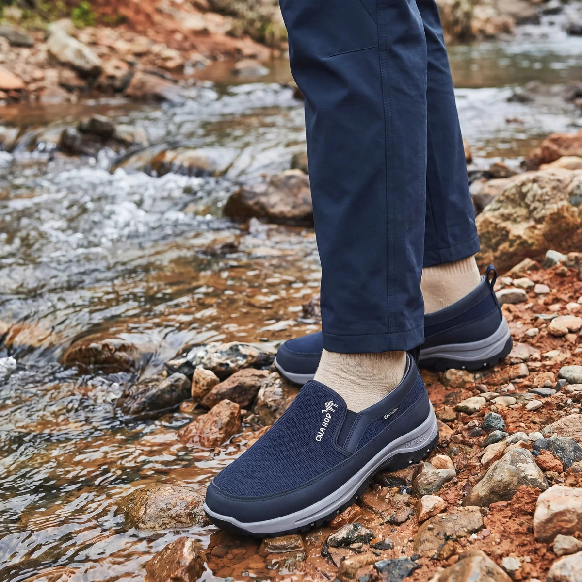 Chaussures de Marche Confort Orthopédique sans Lacets Semelle Amortissante
