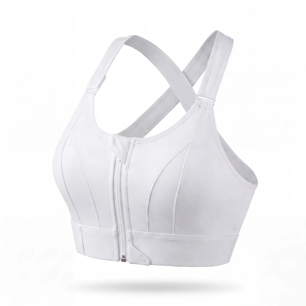 Soutien-Gorge Sportif Antichoc Zippé Confort Respirant Bande Renforcée